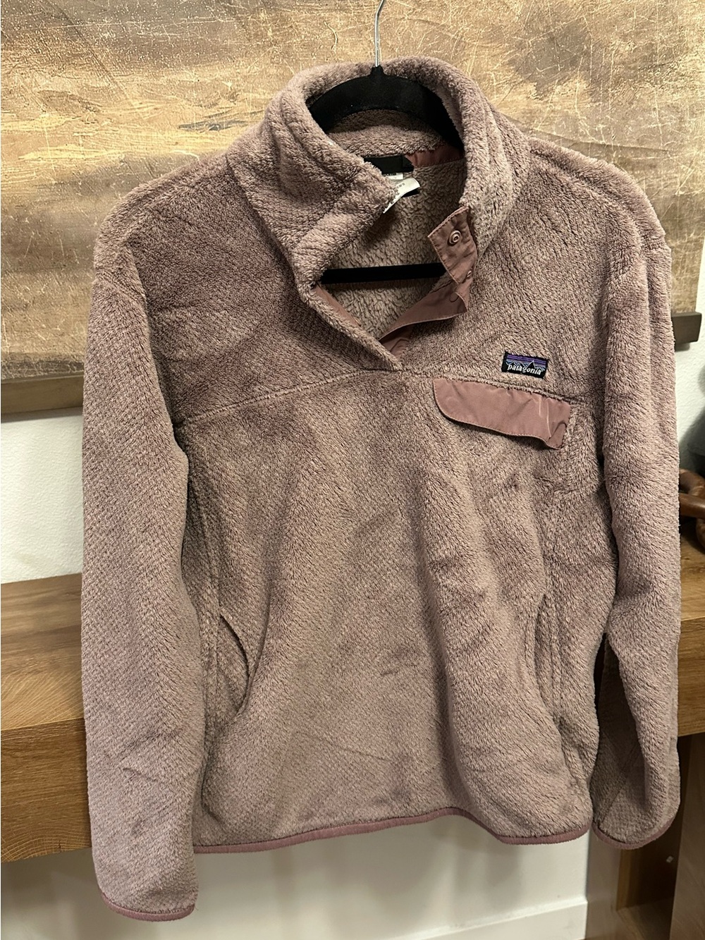 Patagonia Women's Teddy Fleece Snap Pullover - Mauve